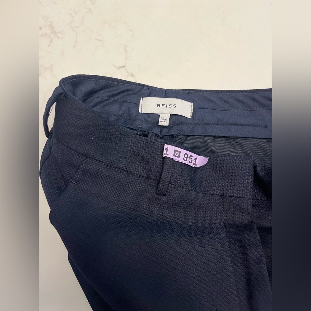 Reiss Fenton Suit (Blazer & Pants) in Navy Blue - Picture 16 of 16